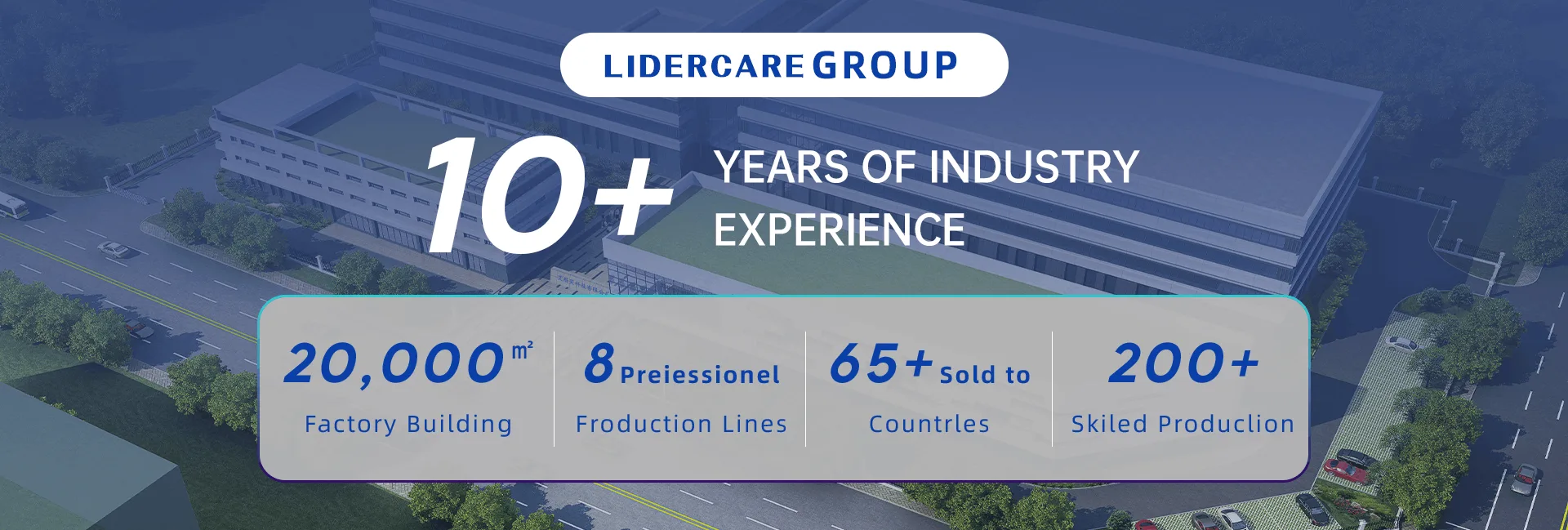17 years of experience in manufacturing whitening kits