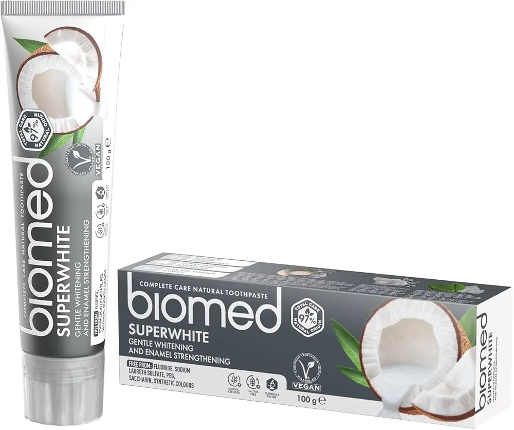 Dentifrice à la noix de coco Superwhite Biomed
