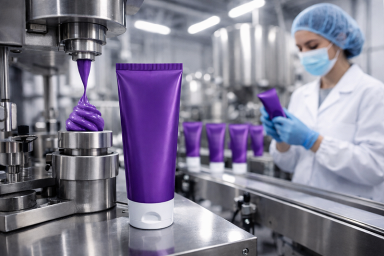 ผู้ผลิตยาสีฟันสีม่วงฉลากส่วนตัว