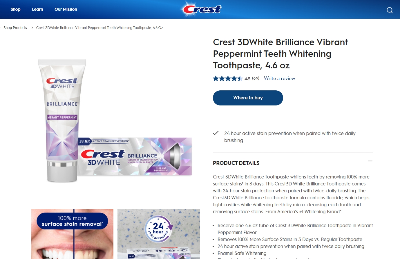 Crest 3D White Brilliance