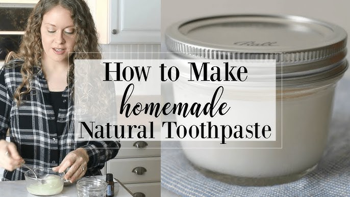 DIY toothpaste method at home