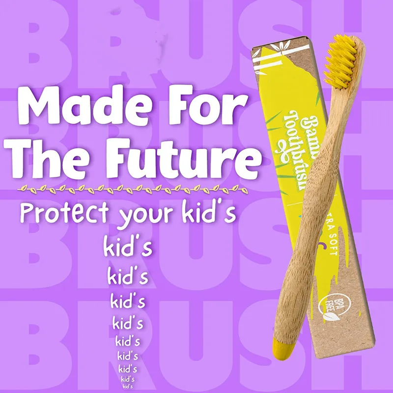 Kids Bamboo Toothbrushes (3)