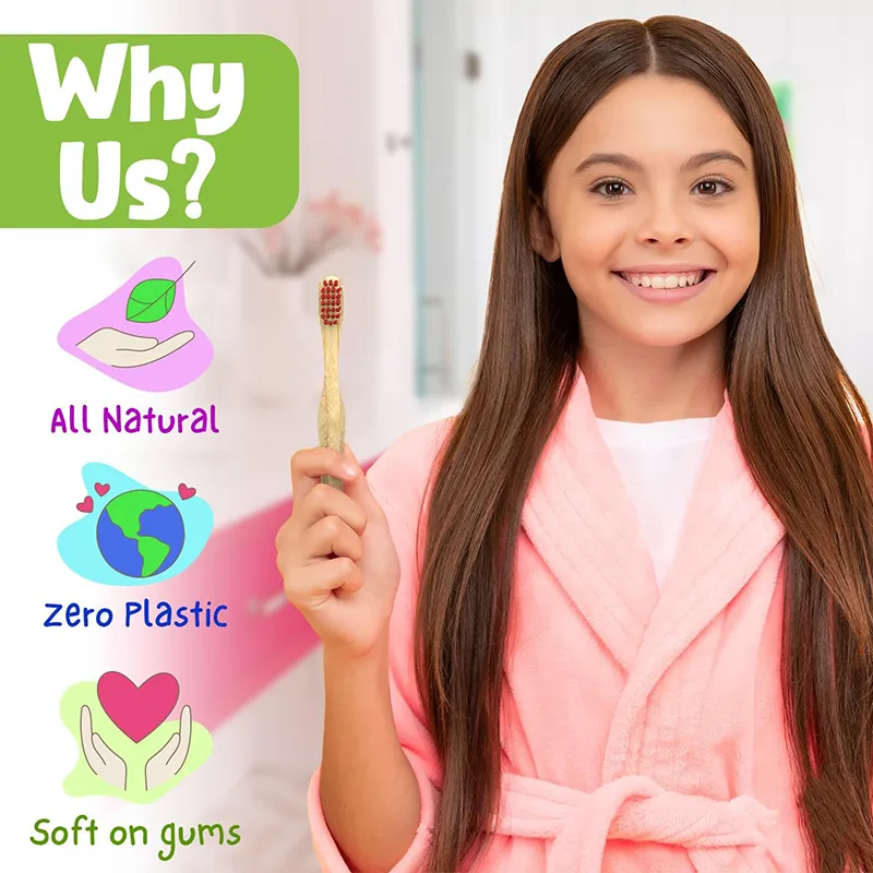 Kids Bamboo Toothbrushes (4)
