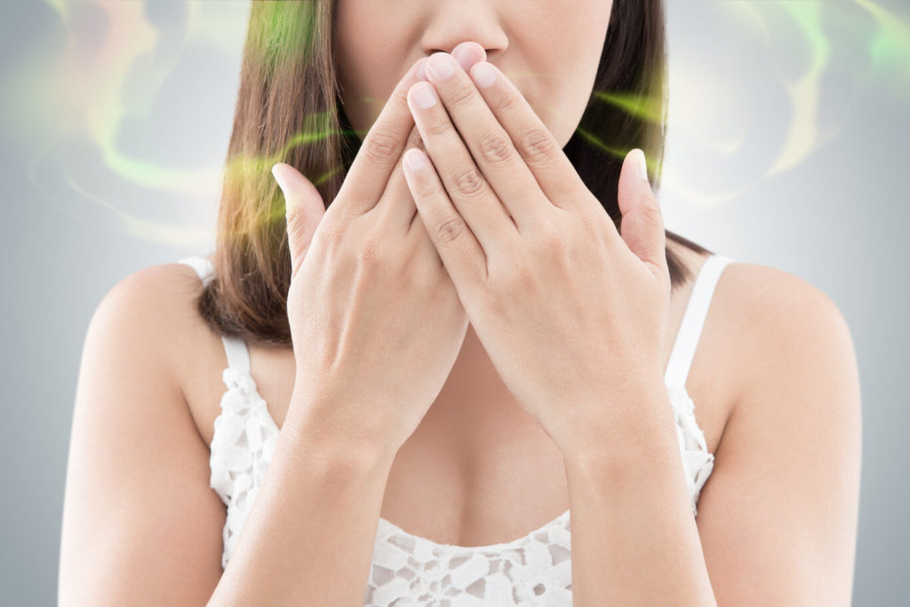 Spray bucal para el mal aliento