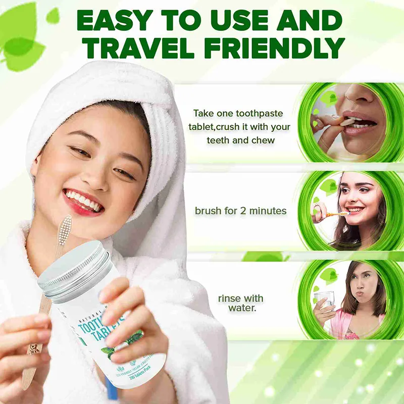 Natural Mint-Flavored Toothpaste Tablets (4)