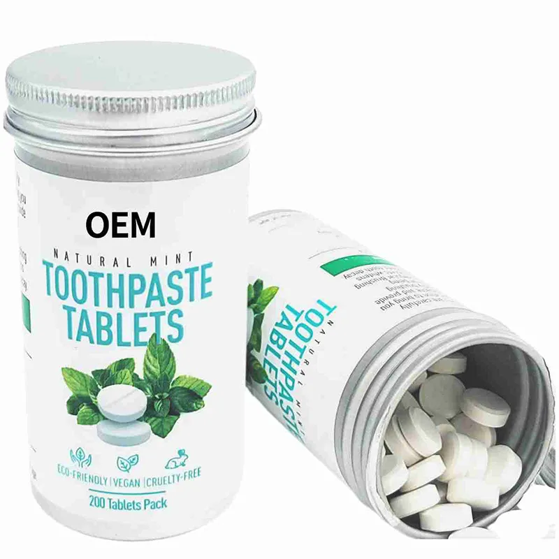 Natural Mint Toothpaste Tablets Lidercare