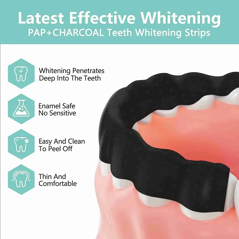 Pap+ Charcoal Teeth Whitening Strips (3)