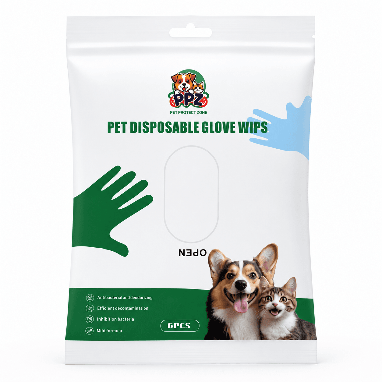 Pet Disposable Glove Wipes
