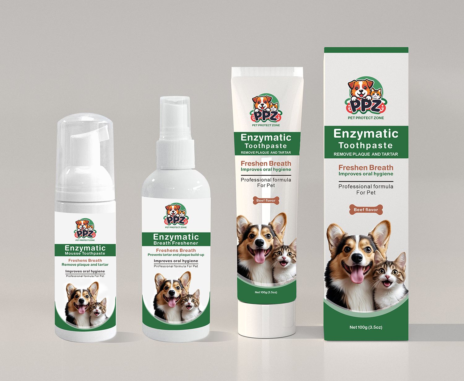 Pet Enzyme Toothpaste Kit