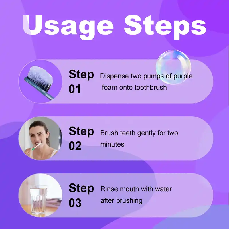 Purple Teeth Whitening Foam (2)