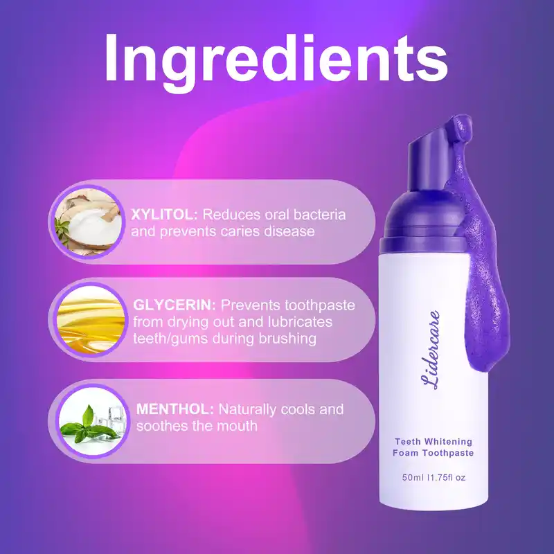 Purple Teeth Whitening Foam (6)