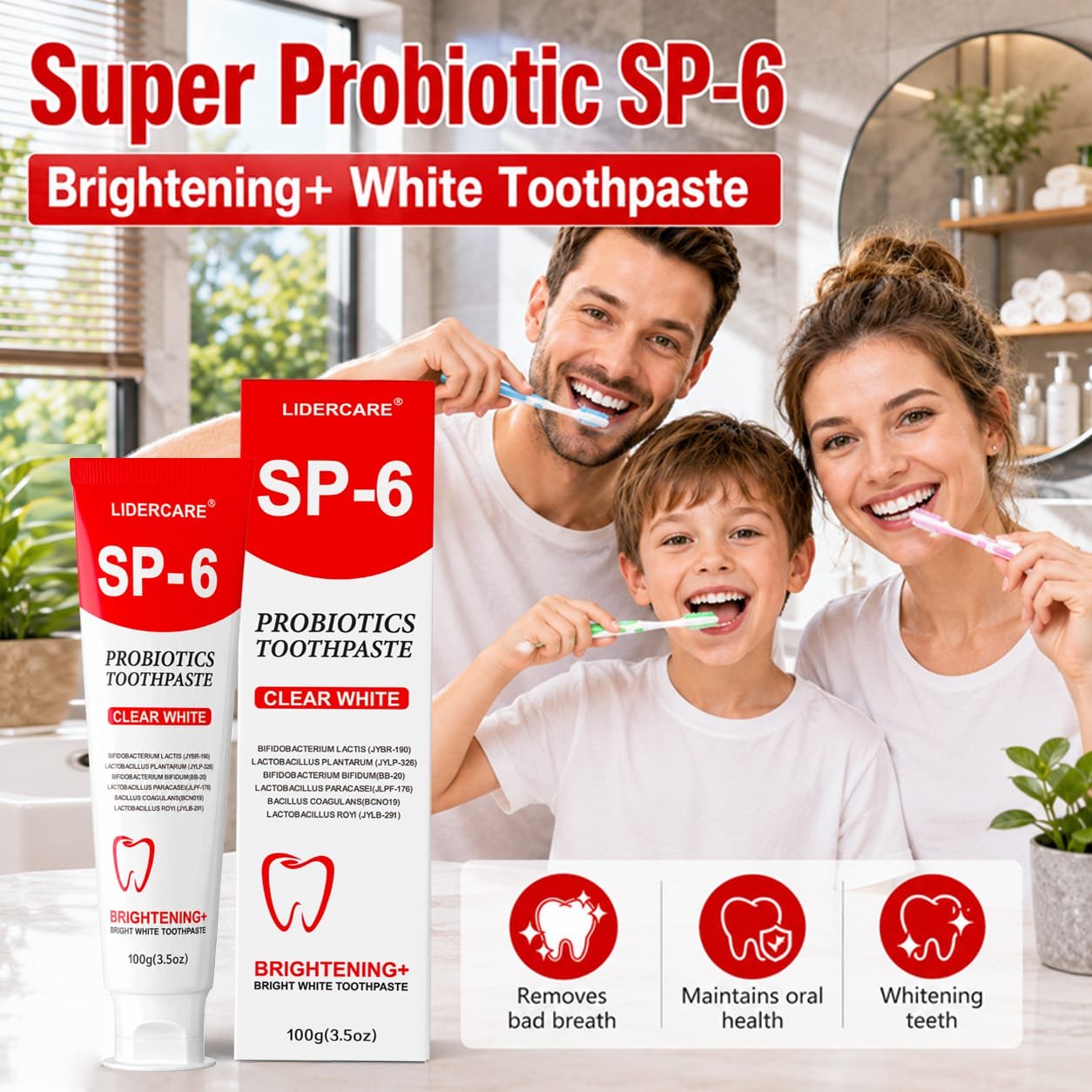 SP-6 Probiotics Whitening Toothpaste 10