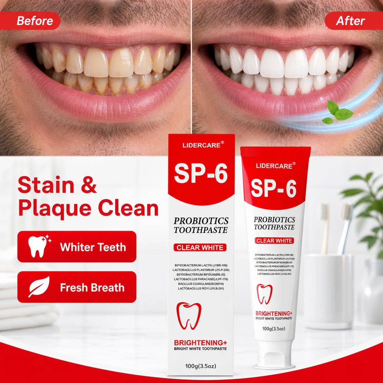 SP-6 Probiotics Whitening Toothpaste 4