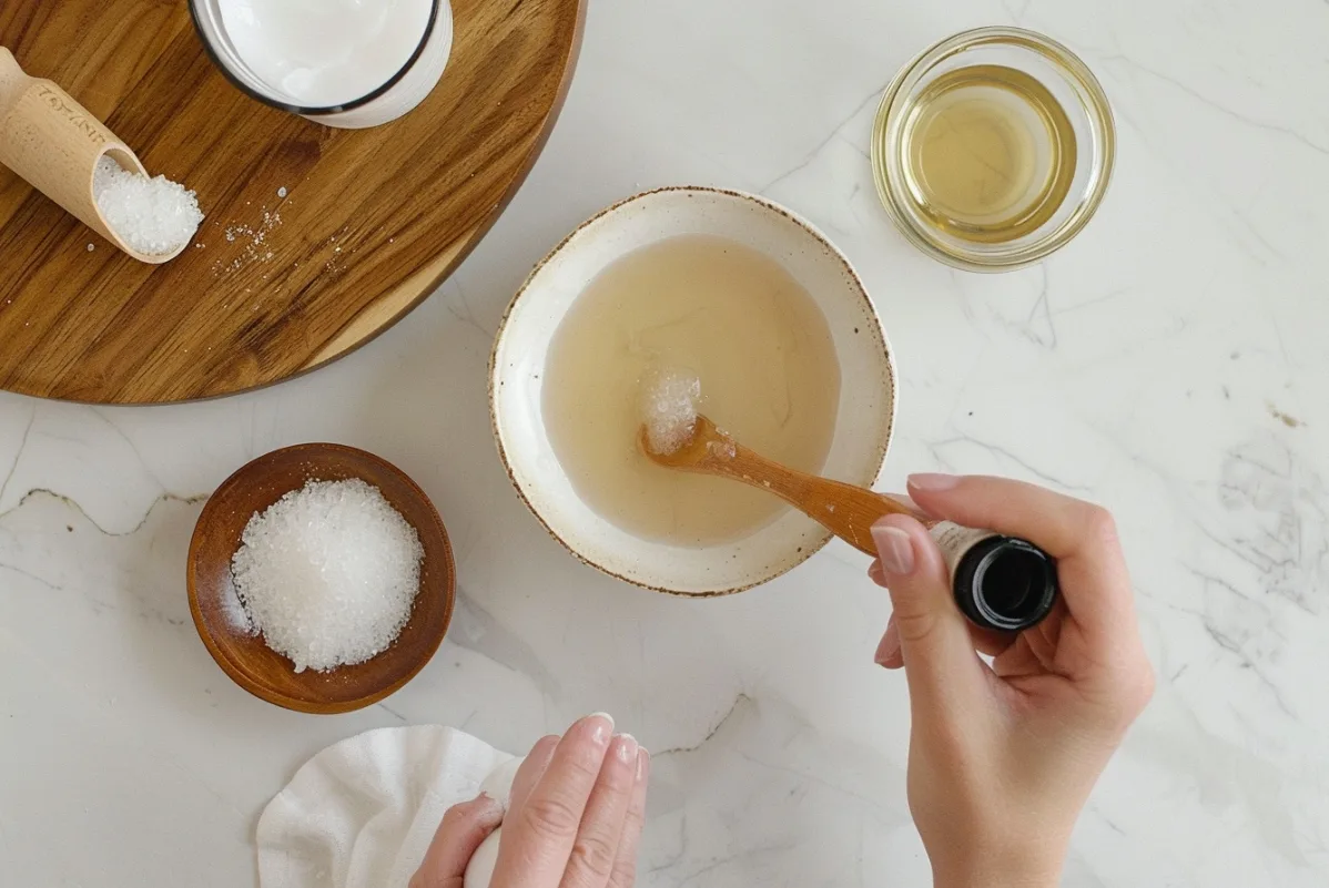 Processo passo dopo passo per l'oil pulling